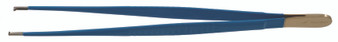 140-376B - SKINNER TISSUE FORCEPS TC SERRATED PLATFORM 1x2T BLU ELECTR COATED 9"
