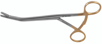 1404-853 - MENISCUS GRASPING FORCEPS AXIAL RING HANDLE CURVED RIGHT SERRATED TIP 1x2T 7"