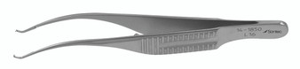 14-1850 - HARMS COLIBRI TISSUE FORCEPS W/TYING PLATFORM 0.4mm TIP 1 x 2 TEETH