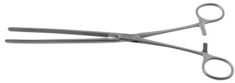 142-010 - MAYO ROBSON INTESTINAL FORCEPS LONGTI SERRATED STRAIGHT TIP 10 1/2"