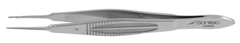 14-2805 - CASTROVIEJO SUTURE FORCEPS W/TYING PLATFORM 0.2mm TIP 1 x 2 TEETH