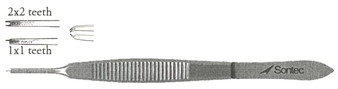 14-4630 - CASTROVIEJO FIXATION FORCEPS 1 X 1 TEETH