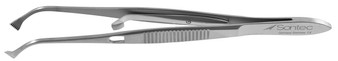 14-5122 - GRAEFE FIXATION FORCEPS W/LOCK CURVED 4.5mm TIP 4 1/2"