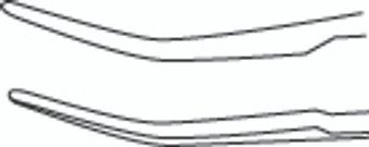 14-5570 - TENNANT FORCEPS W/TYING PLATFORM ROUND HANDLE DELICATE CURVED SMOOTH TIP 4"