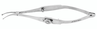 14-8940 - SHEPARD LENS HOLDING FORCEPS W/LOCK DELICATE FULLY CURVED TIP