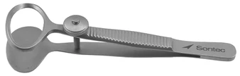 14-9901Q - DESMARRES CHALAZION CLAMP FORCEPS SOLID LOWER OVAL 21mm I.D. QUANTUM FS