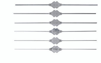 16-2520 - BOWMAN LACRIMAL PROBE SET OF 6 BUTTERLY HANDLE STERLING SILVER