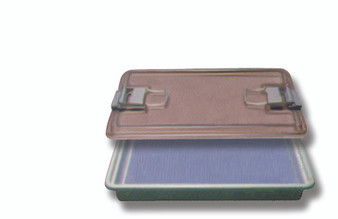 18-3235 - THERMOPLASTIC INSTRUMENT TRAY W/METAL CLASP 8 x 13 x 2' FS