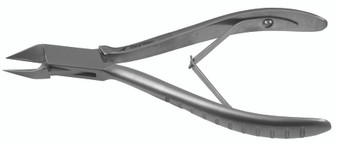199-279 - NAIL SPLITTER FORCEPS DOUBLE SPRINGS TAPERED STRAIGHT TIP STAINLESS STEEL 6"
