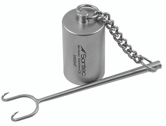 199-383 - GRUBER SKIN HOOK W/WEIGHT 10mm TIP 5"