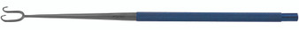 199-420T - TITANIUM JOSEPH SKIN HOOK ROUND HANDLE 2 SHARP PRONGS 7mm TIP 6 1/4"