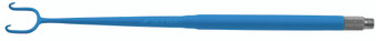 199-440 - JOSEPH HOOK ROUND HANDLE 2 SHARP PRONG 14mm TIP BLUE ELECTRO COATED 6 1/4"