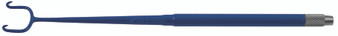199-448 - JOSEPH HOOK ROUND HANDLE 2 SHARP PRONG 16mm TIP BLUE ELECTRO COATED 6 1/4"