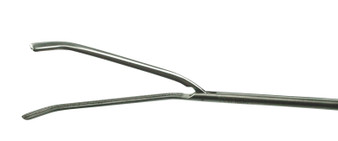 20919-25 - MC PARENCHYM CLAMP W/ROUND RATCHET ATRAUMATIC 30° CURVED LEFT 70mm Ø4.5mm 300mm WORKING LENGTH