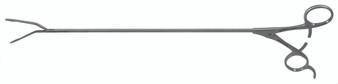 20919-92-004 - MC ATRAUMATIC DEBAKEY GRASPING FORCEPS W/HEGAR RATCHET UP OPEN 30° CURVED DOWN Ø4.5mm 300mm WORKING LENGTH