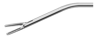 20920-01 - MC PLEURA GRASPING FORCEPS W/ROUND RATCHET 30° CURVED DOWN Ø4.5mm 300mm WORKING LENGTH