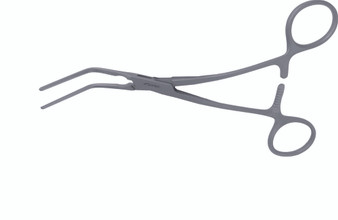2100-242 - COOLEY MULTI PURPOSE VASCULAR CLAMP 60° ANGLE JAW 6" FS