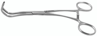 2100-349 - COOLEY DERRA CLAMP ATRAUMATIC CURVED LARGE JAW 6 3/4" FS