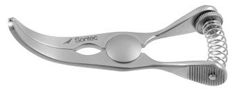 2100-461 - GLOVER DEBAKEY BULLDOG CLAMP SPRING LOAD ATRAUMATIC CURVED JAW 2 1/2" FS