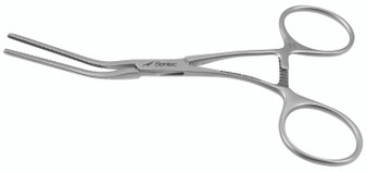 2100-483B - COOLEY NEONATAL CLAMP 30° JAW/SHANK B 4 3/4"  FS