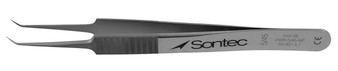 2200-003 - JEWELERS FORCEPS #5 SERRATED HANDLE SHARP 45° ANGLE TIPS 4 1/2"