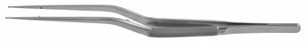 2200-204Y - RING TIP FORCEPS ROUND BAYONET HANDLE TC DUST STRAIGHT 1mm 8 1/4"