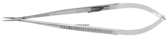 2300-058 - JACOBSON NEEDLE HOLDER FLAT HANDLE TC DUST STRAIGHT W/LOCK 7 1/4"