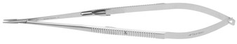 2300-066 - JACOBSON NEEDLE HOLDER FLAT HANDLE TC DUST STRAIGHT W/LOCK 8 1/4" (21cm)