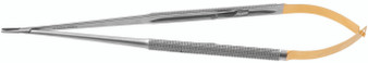 2300-151 - JACOBSON NEEDLE HOLDER ROUND HANDLE TC SERRATED STRAIGHT W/LOCK 9 1/8"