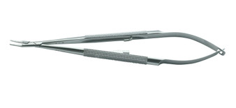 2300-197 - RYDER CASTROVIEJO NEEDLE HOLDER ROUND HANDLE TC DUST STRAIGHT W/LOCK 7"