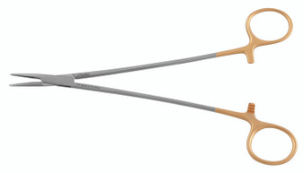 2300-388S - CRILE WOOD NEEDLE HOLDER TC SERRATED STREAMLINED 8"
