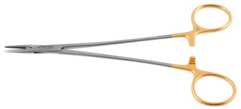 2300-408 - DEBAKEY NEEDLE HOLDER RING HANDLE TC SERRATED EXTRA-LITE 7 1/4"