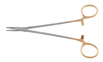 2300-415 - DEBAKEY NEEDLE HOLDER RING HANDLE TC SERRATED 7"