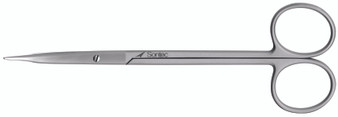 2400-005 - DISSECTING SCISSORS POWER-CUT SILVER CURVED TENOTOMY TIP 5 1/2"