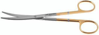2400-227 - MAYO LEXER SCISSORS POWER-CUT-GOLD CURVED 6 1/2"