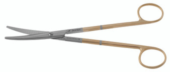 2400-234 - MAYO SCISSORS ROUND BLADES PC GOLD CURVED 9"