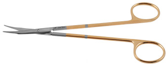 2400-327 - REYNOLDS TENOTOMY SCISSORS PC GOLD CURVED 6 1/4"