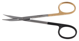 2400-367 - STEVENS SABERBACK TENOTOMY SCISSORS POINTED TIPS TC-POWER-CUT CURVED 4 1/2"