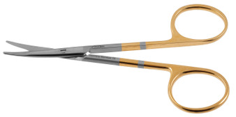 2400-374 - RAGNELL SCISSORS FLAT TIP PC CURVED 4 1/2"