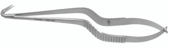 2400-539 - CIRCUMFLEX BAYONET MICRO SCISSORS FLAT HANDLE 125° ANGLE G-NECK LEFT HANDED 7 1/8"