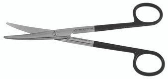 2400-702 - BLACK MAYO SCISSORS ROUND BLADES PC CURVED 6 3/4"