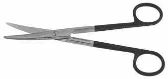 2400-702 - BLACK MAYO SCISSORS ROUND BLADES POWER CUT CURVED 6 3/4"