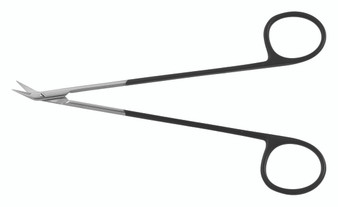 2400-7411 - DIETHRICH POTTS SCISSORS MICRO FINE BLADES POWER-CUT-BLACK 25° ANGLE 5.5"