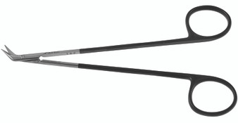 2400-7412 - DIETHRICH POTTS SCISSORS MICRO FINE BLADES POWER-CUT-BLACK 45° ANGLE 5.5"