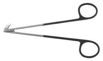 2400-7415 - DIETHRICH POTTS SCISSORS MICRO FINE BLADES POWER-CUT-BLACK 125° ANGLE 5.5"