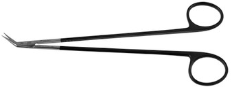 2400-742A - DIETHRICH-REUL SCISSORS LONG THIN MICRO BLADES POWER-CUT-BLACK 45° ANGLE 7"