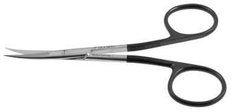 2400-756 - BLACK JABALEY SCISSORS SPREAD HANDLE PC CURVED 5"