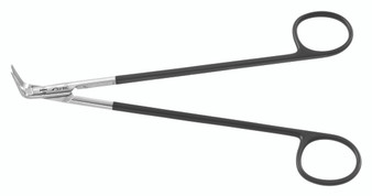 2400-764 - STEFAN DEMARTEL SCISSORS LONG BLUNT BLADES POWER-CUT-BLACK 90° ANGLE 7"