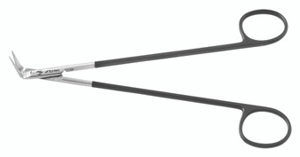 2400-766 - BLACK STEFAN DEMARTEL SCISSORS LONG SHARP BLADES PC 90° ANGLE 6 7/8"