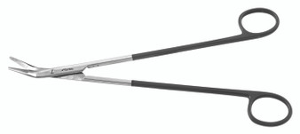 2400-768 - BLACK STEFAN DEMARTEL SCISSORS LONG BLUNT BLADES PC 50° ANGLE 9"